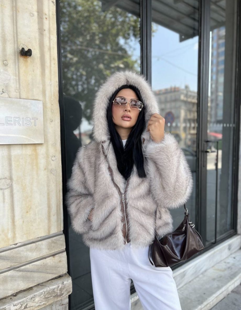 Lolita-Beige mit Reißverschluss